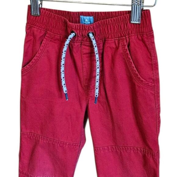 Gap Toddler Boy Red Cotton Drawstring Pants Size 3T - Picture 2 of 8